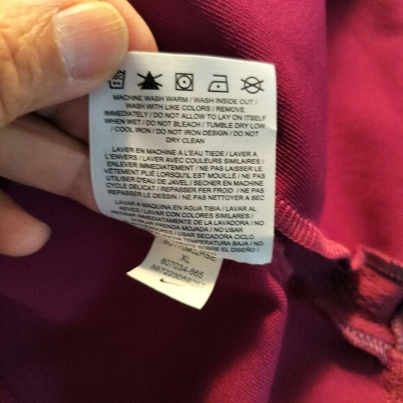 4537) Nike Aeroswift Lightweight Purple Quarter Zip Soccer Purple Top XL - Picture 11 of 11